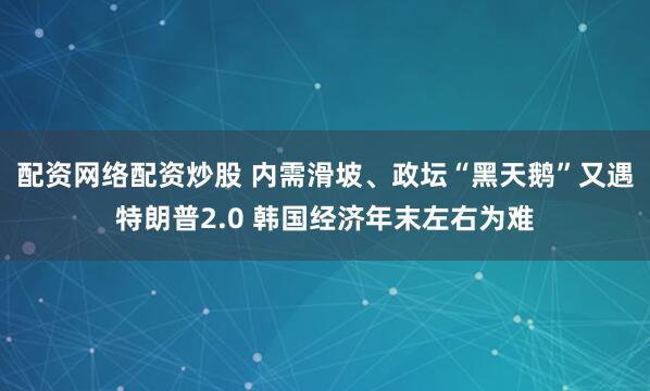 配资网络配资炒股 内需滑坡、政坛“黑天鹅”又遇特朗普2.0 韩国经济年末左右为难