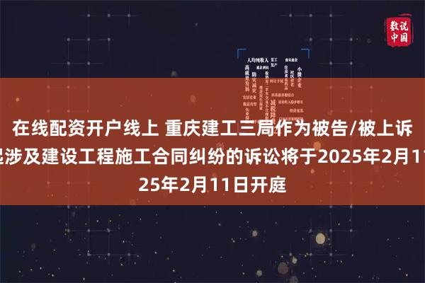 在线配资开户线上 重庆建工三局作为被告/被上诉人的2起涉及建设工程施工合同纠纷的诉讼将于2025年2月11日开庭